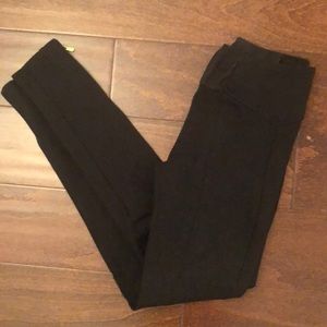 Women’s black mine leggings.